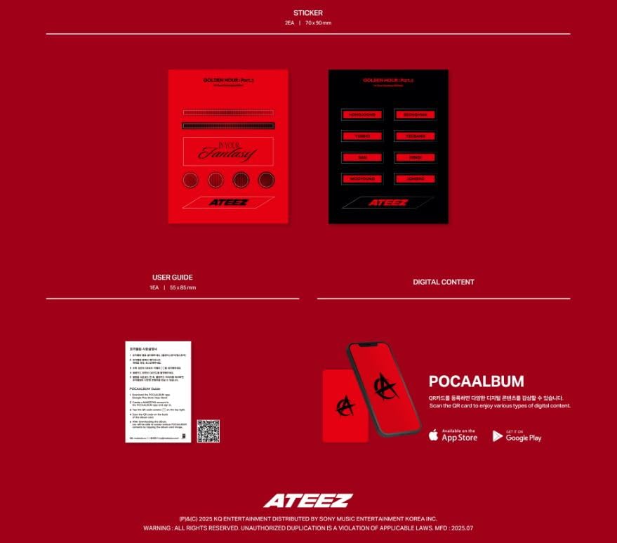 Amazon.co.jp: [ POCAALBUM VER. ] ATEEZ - 12TH MINI ALBUM